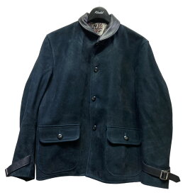 【中古】TENDERLOINT-NUBUCK JKT ショールカラースウェードジャケット ブラック サイズ：XS【価格見直し】