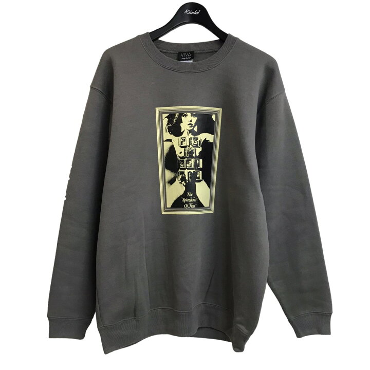 楽天市場】【中古】viva strange boutique プリントスウェット グレー 