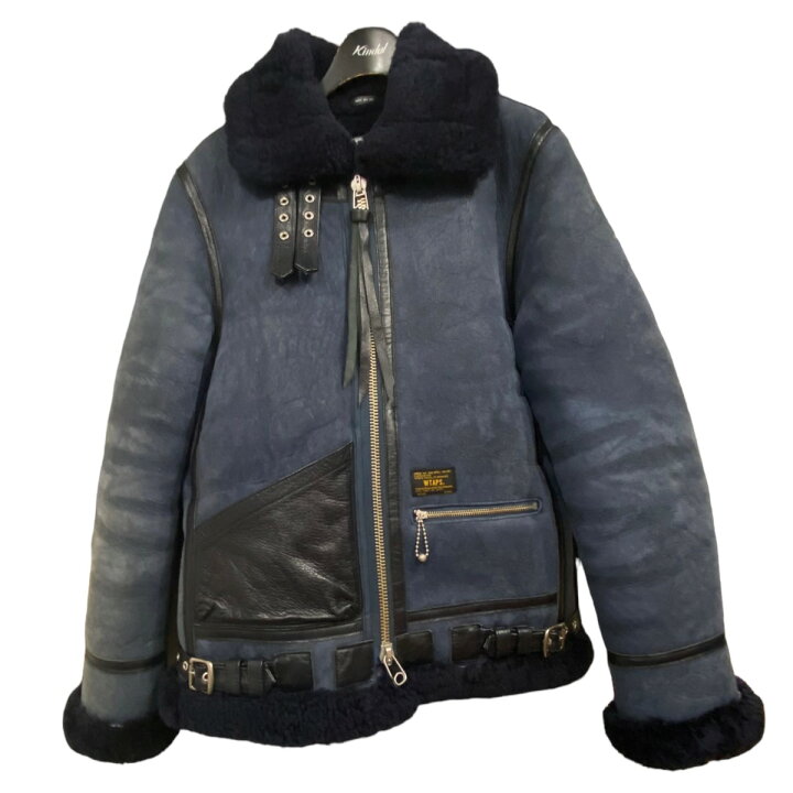 楽天市場】【中古】WTAPS11AW 「B-3」ムートンジャケット ネイビー 