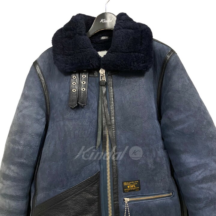 楽天市場】【中古】WTAPS11AW 「B-3」ムートンジャケット ネイビー 