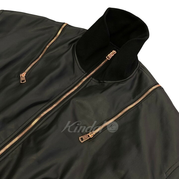 楽天市場】【中古】suesada エコレザーMA-1 ブルゾン ブラック サイズ  