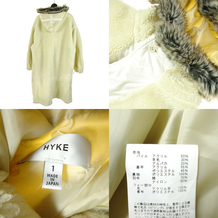 楽天市場】【中古】HYKE biotope別注 HOODED M-43 ボアコート 192 