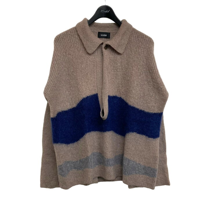 soduk スドーク 2021aw drawing knit モヘヤニット - 長袖