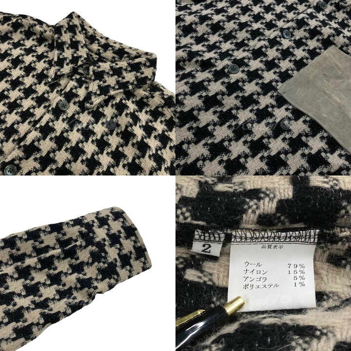 楽天市場】【中古】Laid Back 「TWEED DRESS SHIRTS」 シャツ ベージュ 