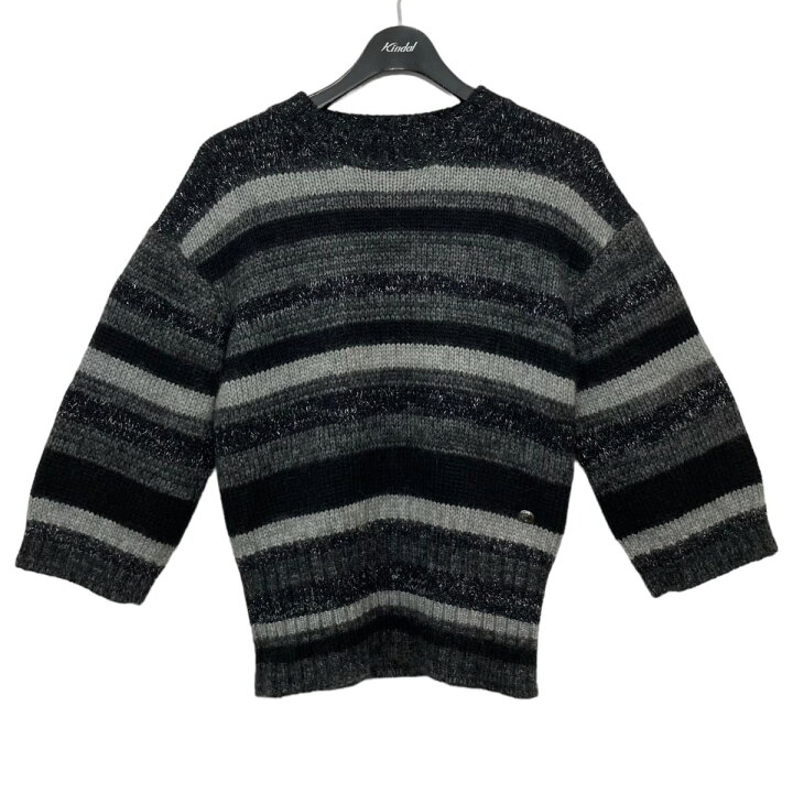 楽天市場】【中古】CHANELクルーネックボーダーニット アーム 