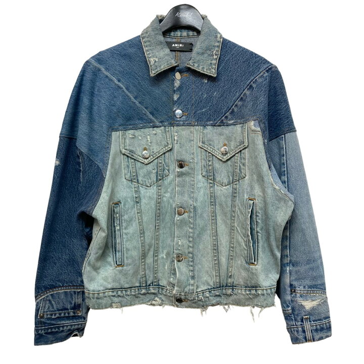 楽天市場】【中古】AMIRIダメージ加工再構築デニムジャケット 