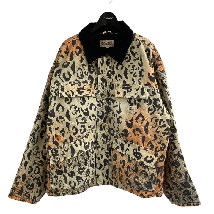 楽天市場】【中古】Stussy ｢WASHED CANVAS SHOP JACKET｣ レオパード  