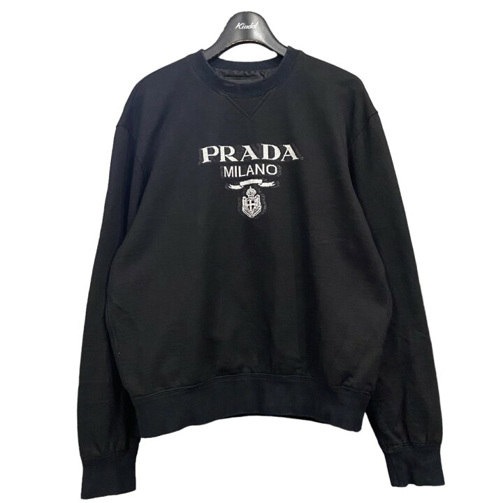 楽天市場】【中古】PRADAロゴクルーネックスウェットトレーナー 