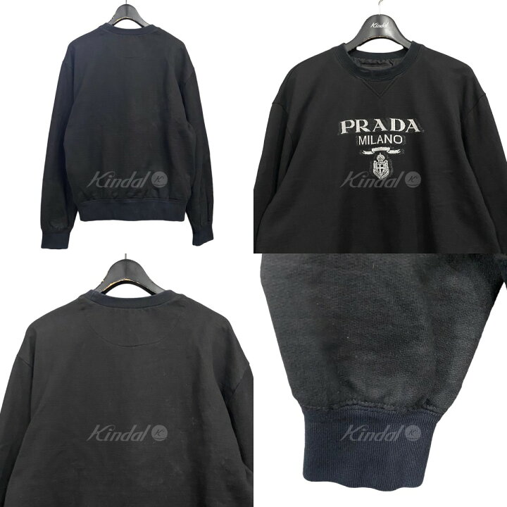楽天市場】【中古】PRADAロゴクルーネックスウェットトレーナー 