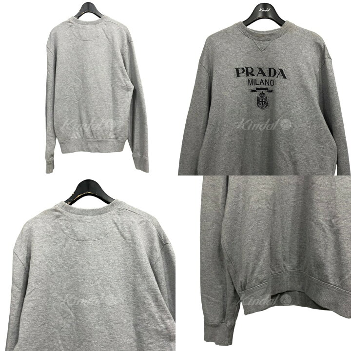 楽天市場】【中古】PRADA ロゴクルーネックスウェットトレーナー  