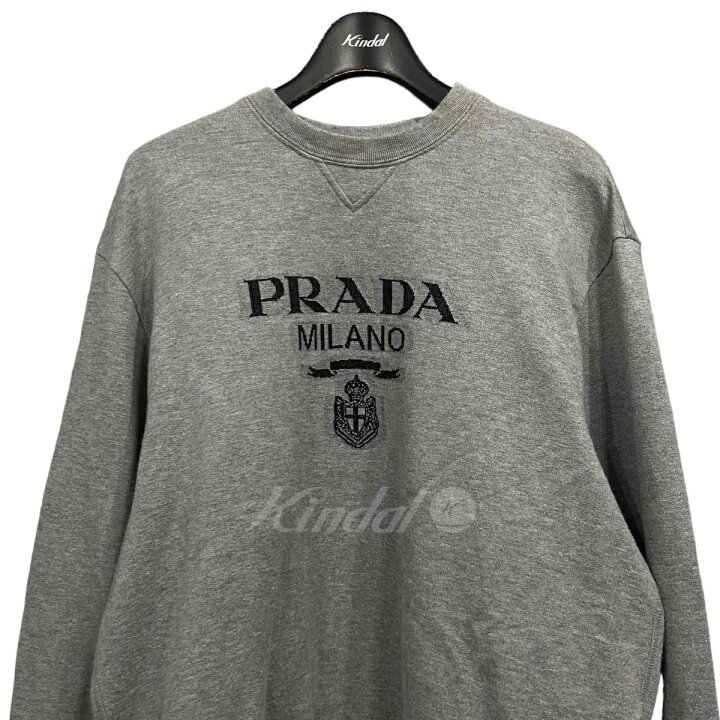 楽天市場】【中古】PRADA ロゴクルーネックスウェットトレーナー 