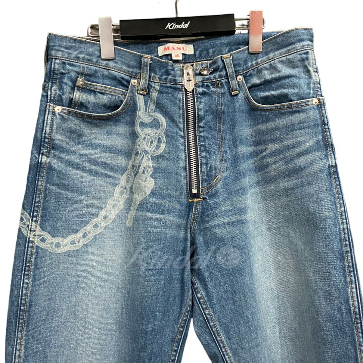 楽天市場】【中古】MASU 22AW ｢TIGHT FIT DAMAGED JEANS｣タイト 