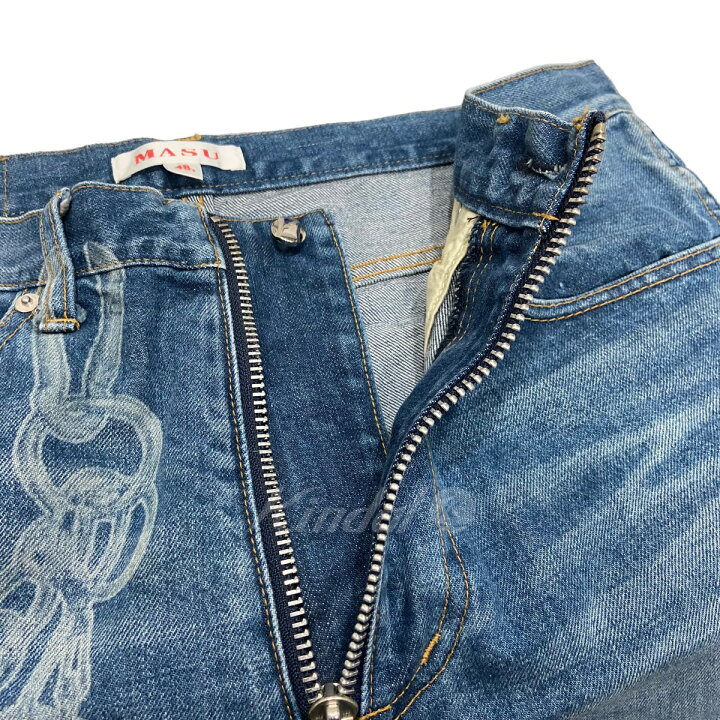 楽天市場】【中古】MASU 22AW ｢TIGHT FIT DAMAGED JEANS｣タイト 