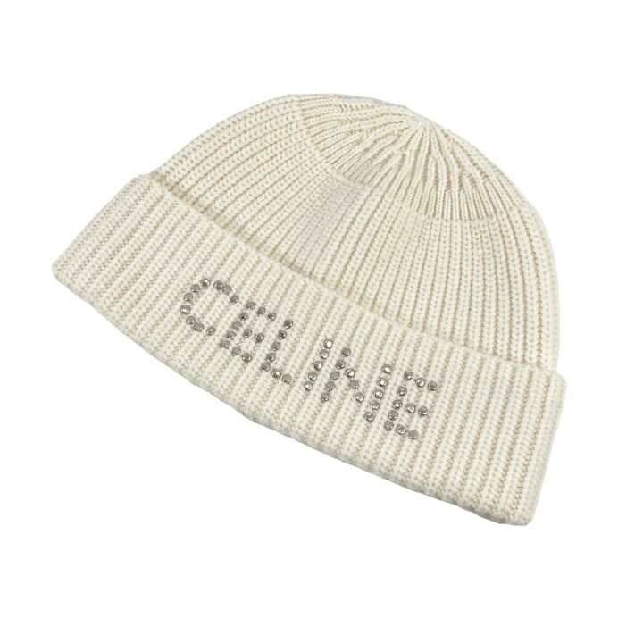 楽天市場】【中古】CELINE エンブロイダリースタッズビーニー ニット 