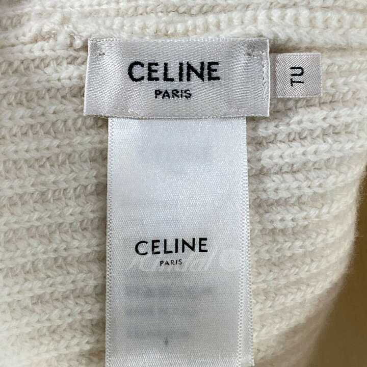 楽天市場】【中古】CELINE エンブロイダリースタッズビーニー ニット 