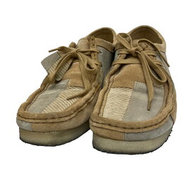 【中古】CLARKS ORIGINALSwallabee patch レザーシューズ ベージュ サイズ：43【価格見直し】