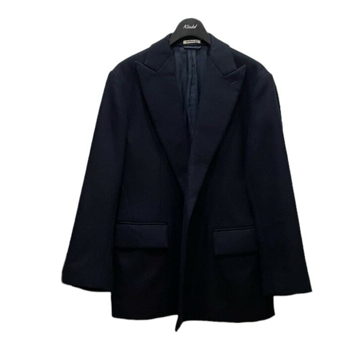 楽天市場】【中古】AURALEE ライトメルトン ダブルジャケット ネイビー  