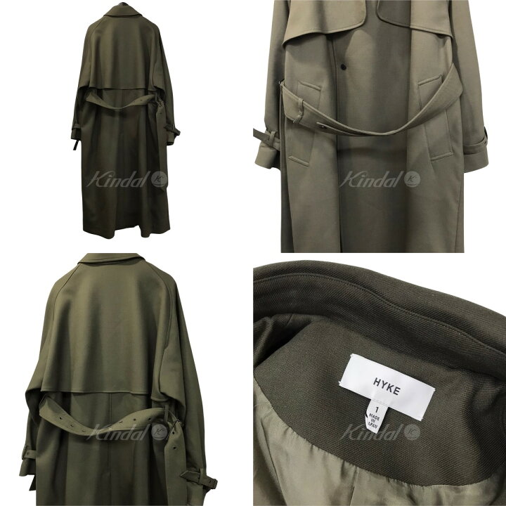 楽天市場】【中古】HYKE DOUBLE FACE TRENCH COAT ダブルフェイス 