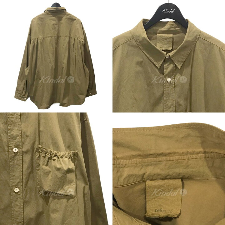 楽天市場】【中古】refomed 長袖シャツ WRIST PATCH WIDE SHIRT リスト 
