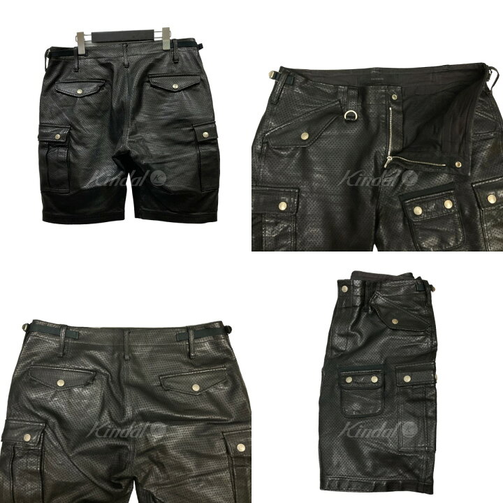 楽天市場】【中古】BACK BONE レザーカーゴハーフパンツBB13SS-LSP10 