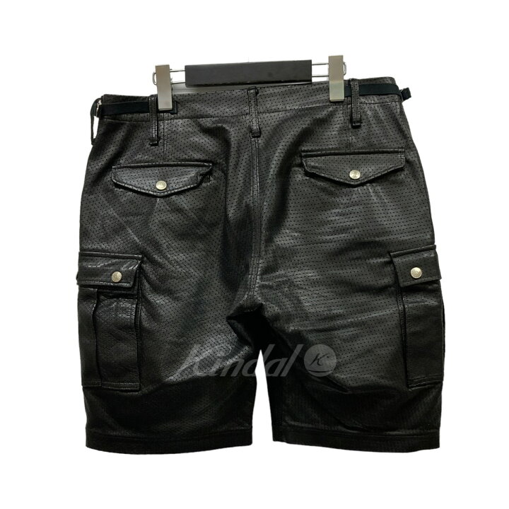 楽天市場】【中古】BACK BONE レザーカーゴハーフパンツBB13SS-LSP10 