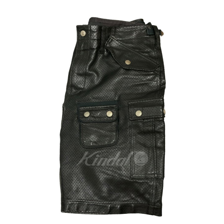 楽天市場】【中古】BACK BONE レザーカーゴハーフパンツBB13SS-LSP10 