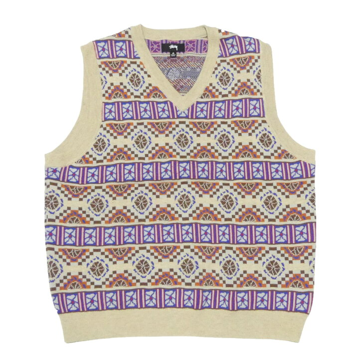 楽天市場】【中古】Stussy Giza sweater vest Vネック ニット ベスト  