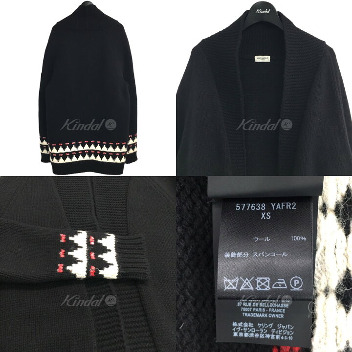 楽天市場】【中古】SAINT LAURENT PARISスパンコールカーディガン 