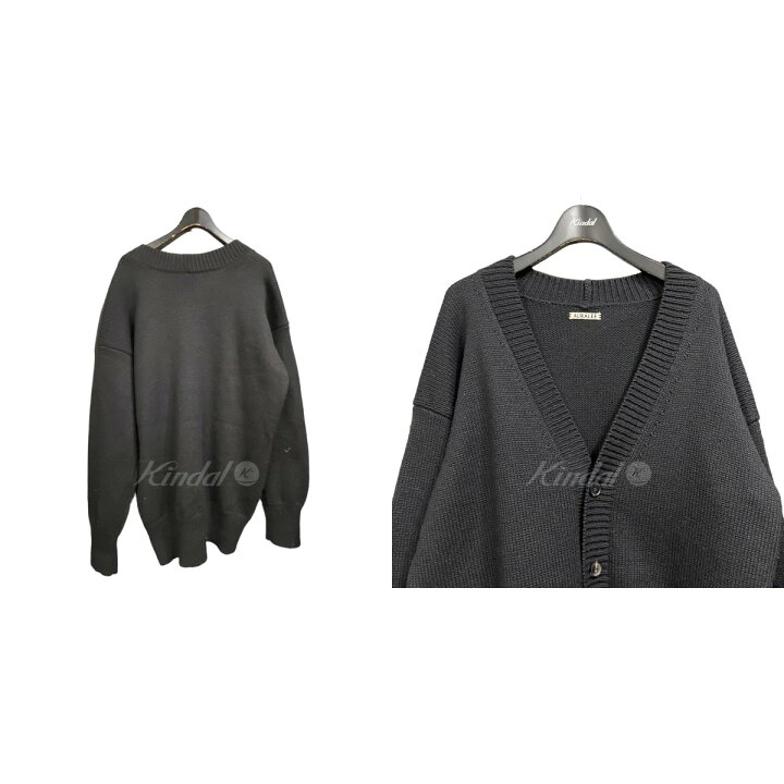 楽天市場】【中古】AURALEE「Felt Wool Yarn Knit Cardigan」リブ 