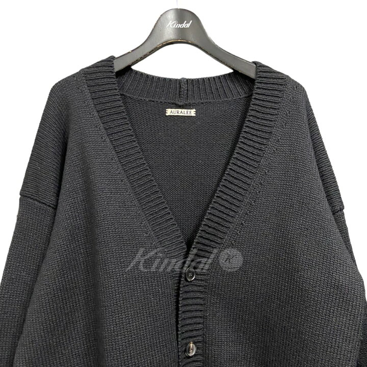 楽天市場】【中古】AURALEE「Felt Wool Yarn Knit Cardigan」リブ 