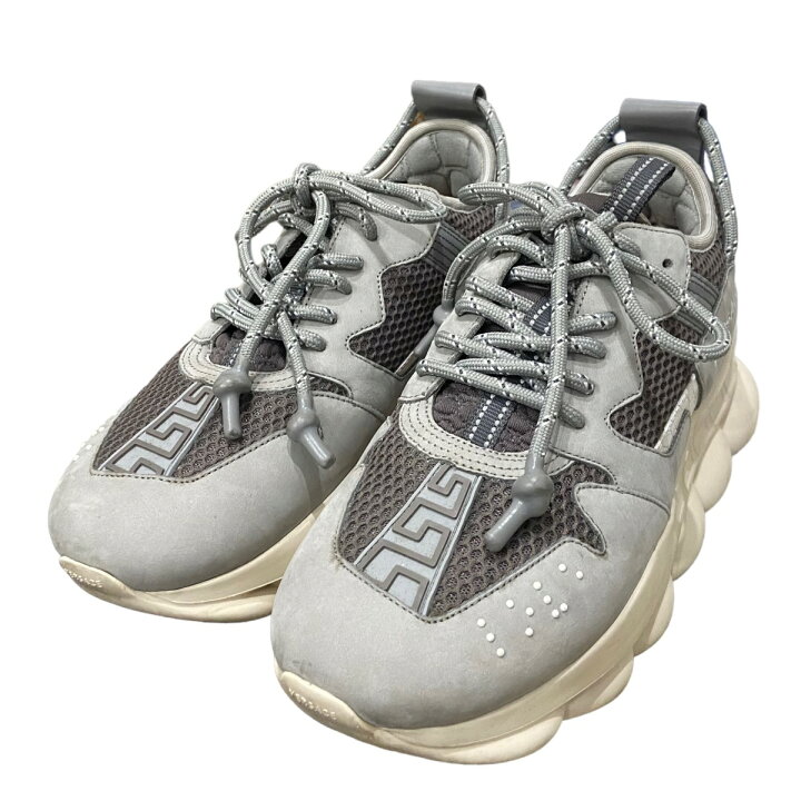 楽天市場】【中古】VERSACEチェーンリアクションスニーカー グレー  