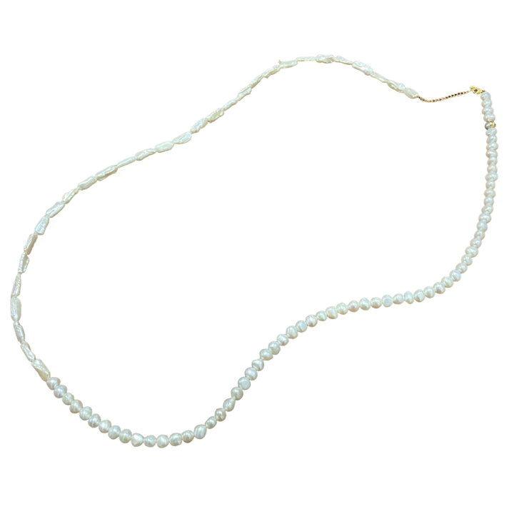 楽天市場】【中古】PREEK｢HALF ＆HALF BAROQUE PEARL NECKLACE  