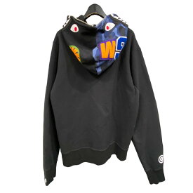 【中古】A BATHING APE　｢SHARK HOODIE｣シャークフルジップパーカー ブラック サイズ：L 【201023】（アベイシングエイプ）