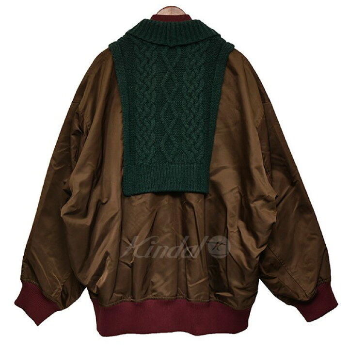 楽天市場】【中古】kolorDOCKING BIG MA-1 ニットドッキングフライト 