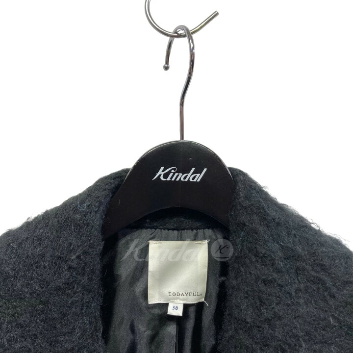 楽天市場】【中古】TODAYFULモヘア混シャギーロングチェスターコート  