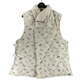 【中古】URU × DIGAWEL22AW Duvet Vest　ベスト アイボリー サイズ：1【価格見直し】