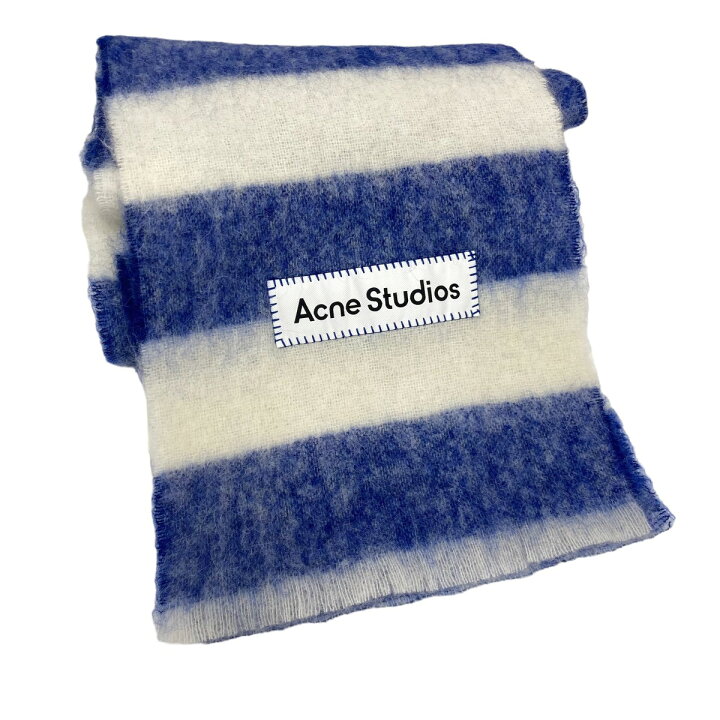 ACNE STUDIOS] ロゴ入り ウールブレンド スカーフ (Acne Studios 