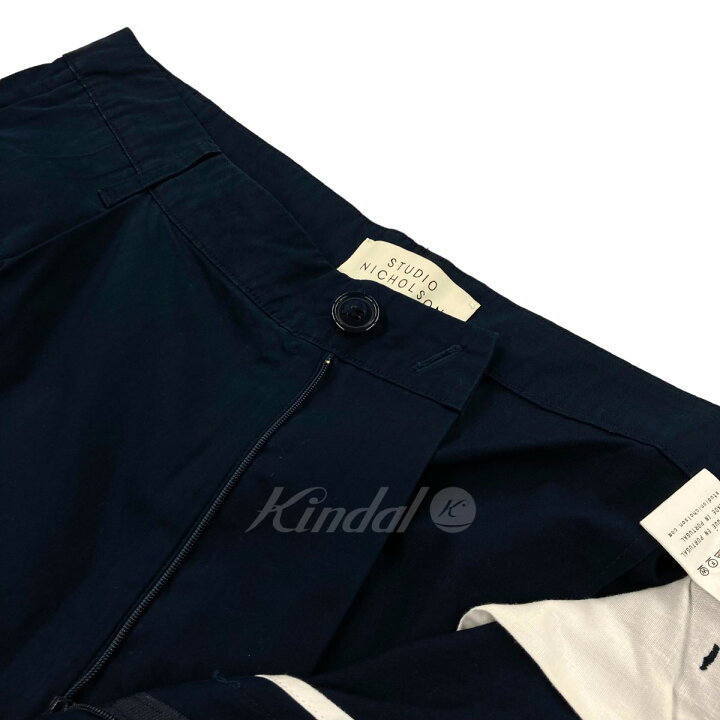 楽天市場】【中古】STUDIO NICHOLSON「DOUBLE PLEAT TAPERED PANT 