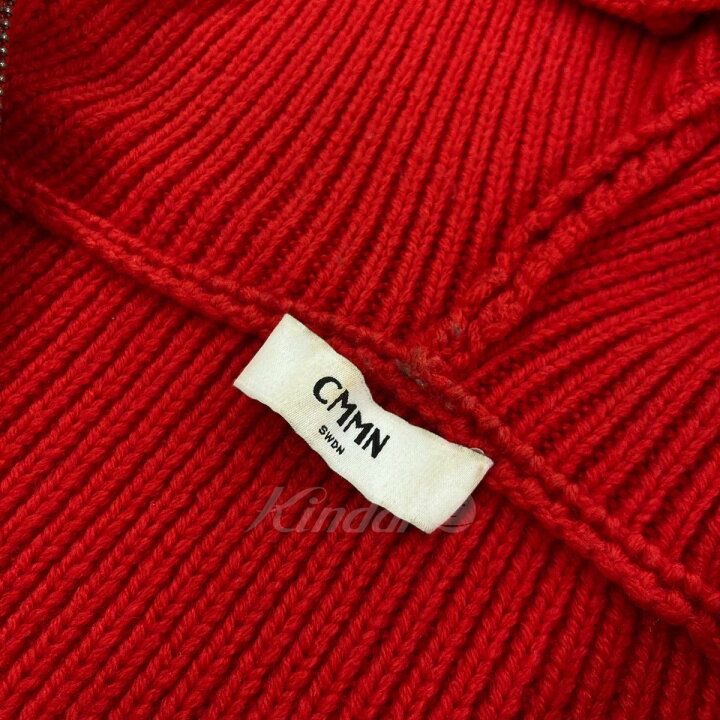 楽天市場】【中古】CMMN SWDN メリノウールニットポンチョ レッド 