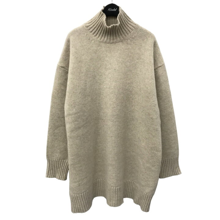 STUDIO NICHOLSON◇ニット・セーター(厚手)/S/ウール/BEG/無地/SNW-435  