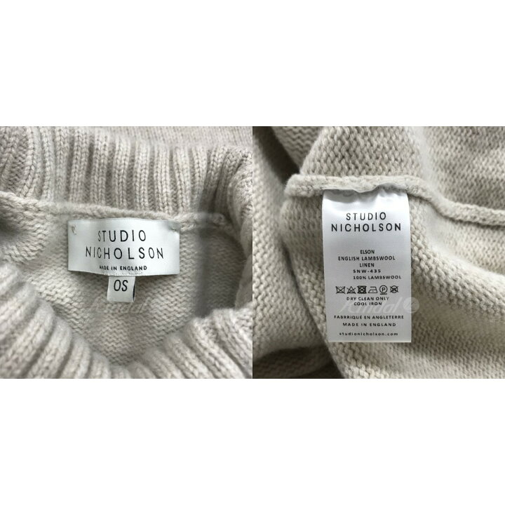 楽天市場】【中古】STUDIO NICHOLSON タートルネックロングニット  