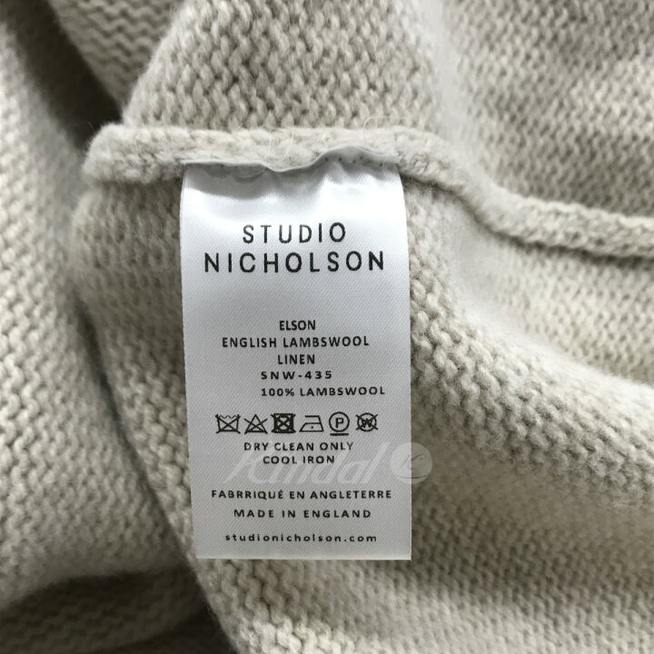 楽天市場】【中古】STUDIO NICHOLSON タートルネックロングニット  