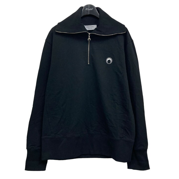 楽天市場】【中古】MARINE SERRE ハーフジップロゴ刺繍スウェット  