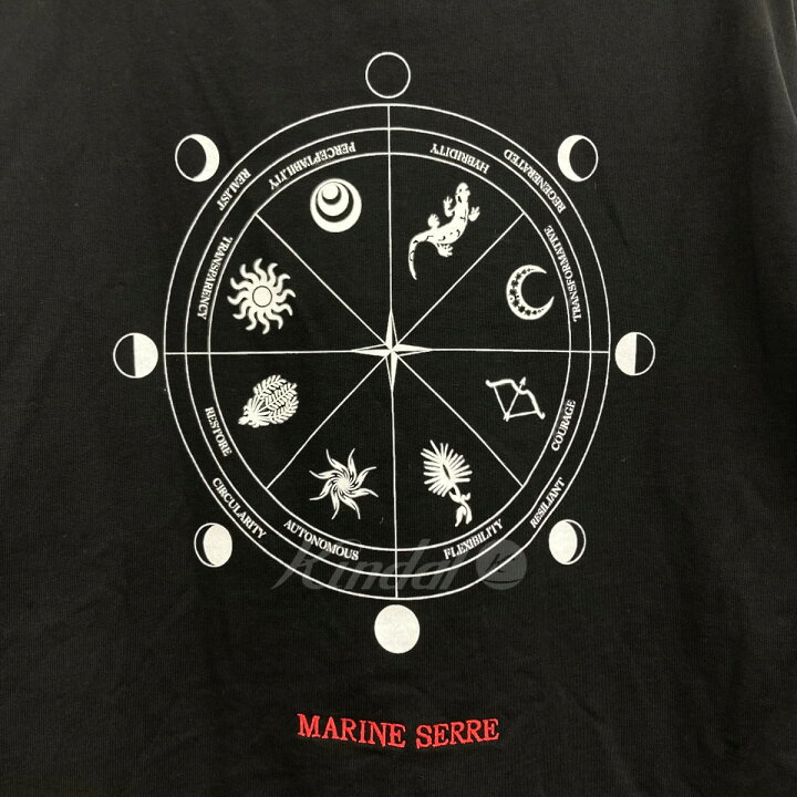 楽天市場】【中古】MARINE SERRE ハーフジップロゴ刺繍スウェット 