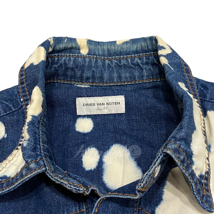楽天市場】【中古】DRIES VAN NOTEN ブリーチデニムシャツ インディゴ 