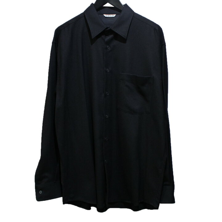 楽天市場】【中古】AURALEE 22AW SUPER LIGHT WOOL SHIRTS ウール 長袖 