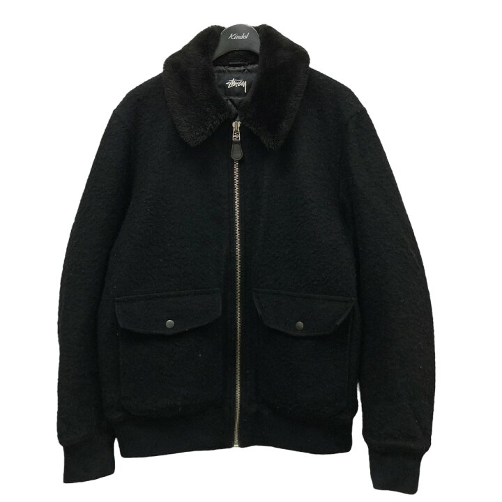 楽天市場】【中古】Stussyエコファーカラー ジップアップブルゾン  