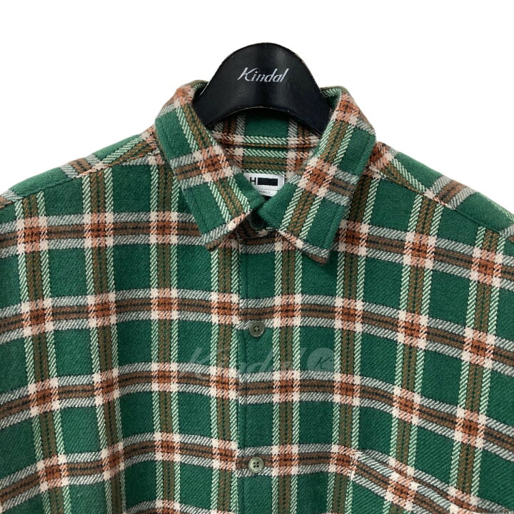 楽天市場】【中古】H BEAUTY＆YOUTH カシミヤ混チェックシャツ 
