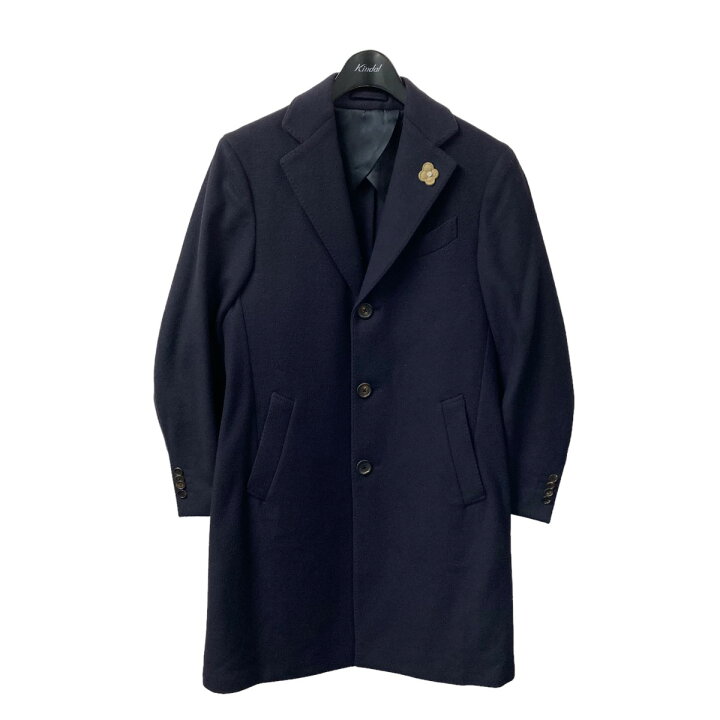 楽天市場】【中古】LARDINI チェスターコート ネイビー サイズ：44  
