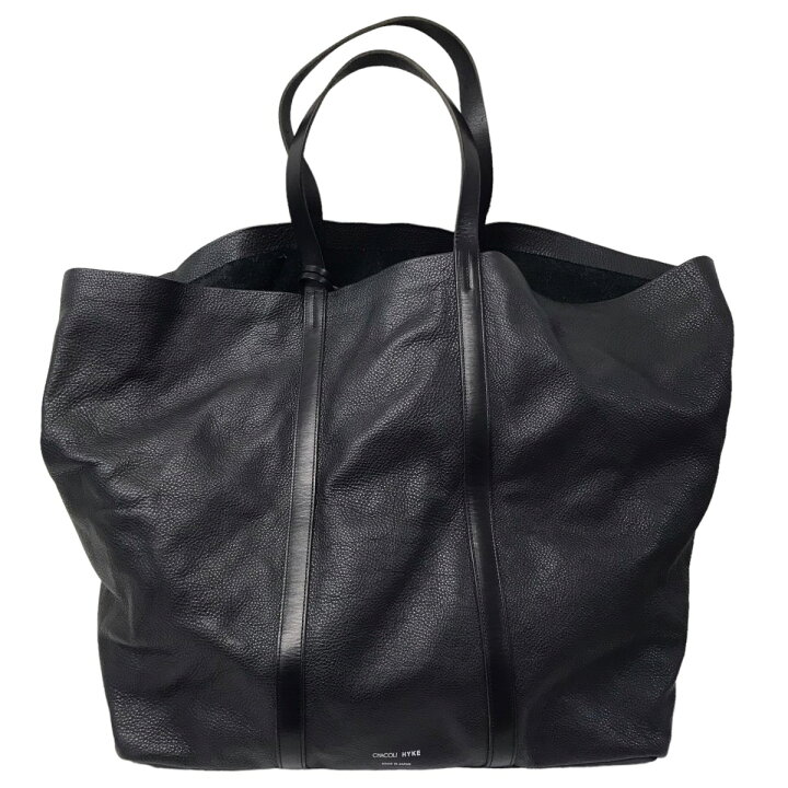 楽天市場】【中古】HYKE × CHACOLI レザートートバッグ ブラック  